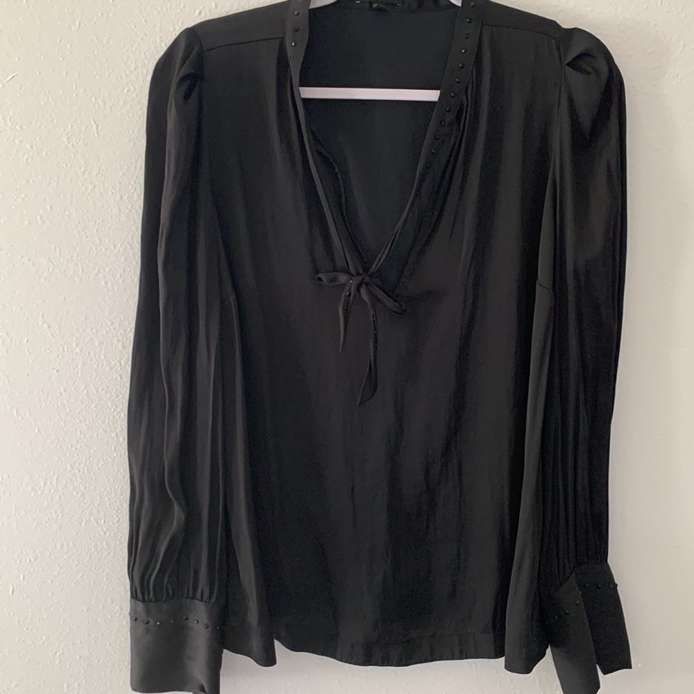 Express Women’s Tie Neck Blouse L